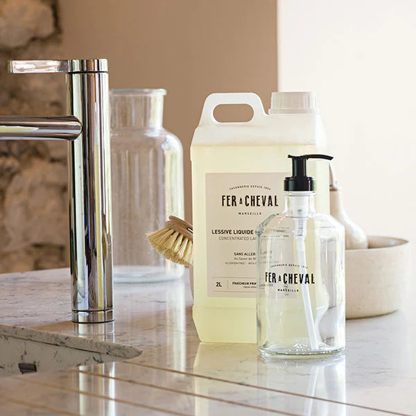 Fer A Cheval Glass Bottle with Pomp 500mL　／グラスボトルポンプ Fer à Cheval Japan フェール・シュヴァル公式